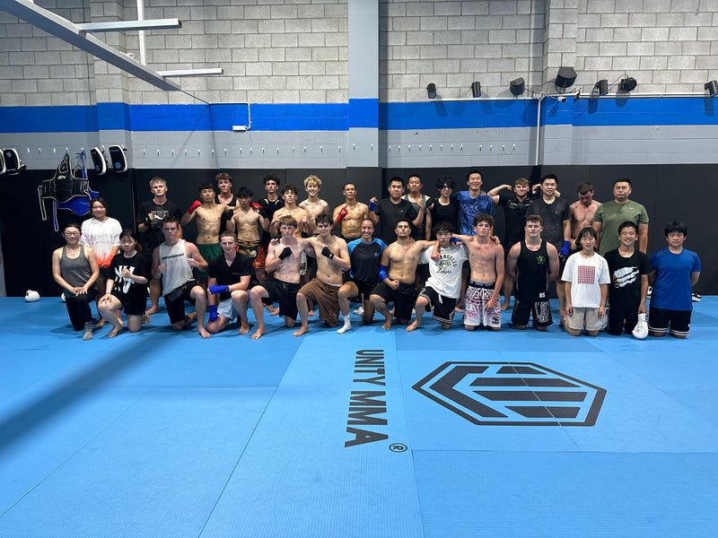 Adult kickboxing training